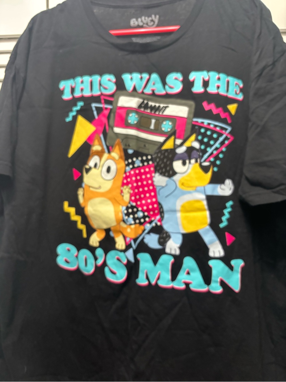 Bluey "This Was The 80's Man" Graphic Tee – Size XL